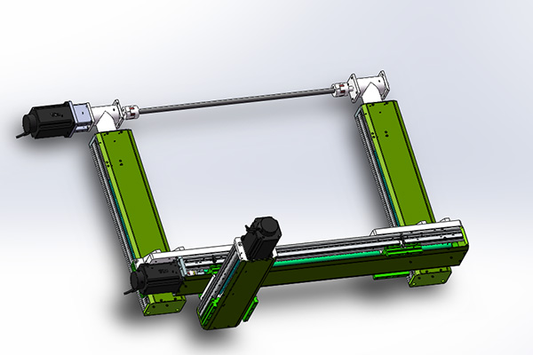雙絲桿加轉(zhuǎn)角器同動組合 雙絲桿加轉(zhuǎn)角器同動組合