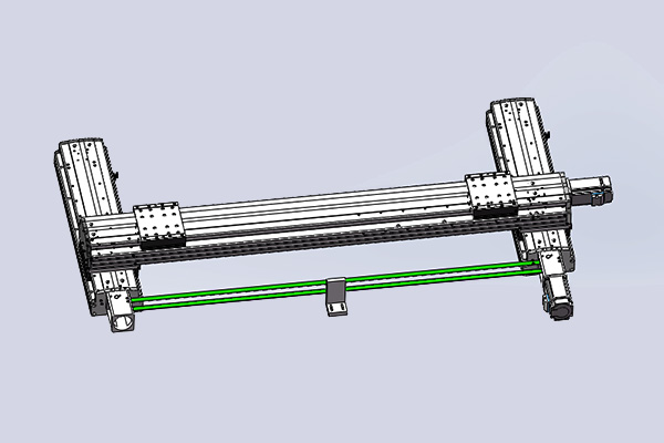 雙絲桿加轉(zhuǎn)角器同動組合方案 雙絲桿加轉(zhuǎn)角器同動組合方案